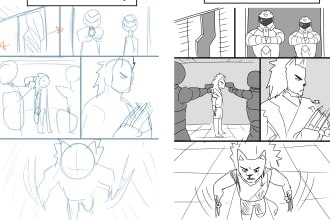 draw a storyboard for your comic or manga