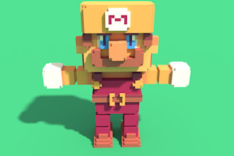 create amazing voxel art 3d pixel art