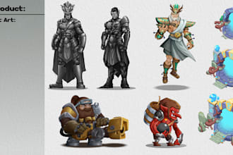 create character design concept for game, mascot, or avatar