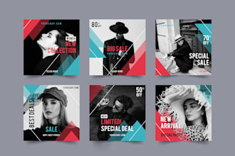 design web banner, social media design