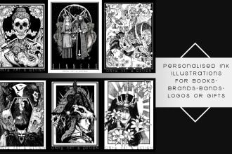 draw dark, gothic, fantasy or horror illustrations