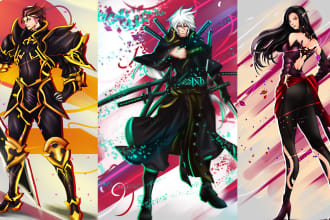 create fantasy concept art and dnd characters design