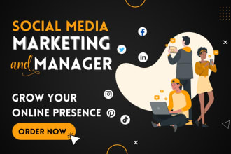 be your social media marketing manager and content creator