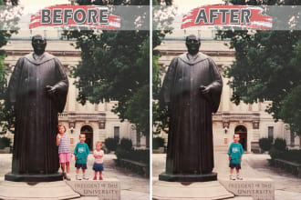 photoshop editing and add or remove objects