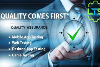 test your mobile app and website or video game