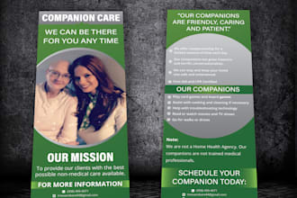 design rack card, pamphlet, pop up, retractable banner 12h