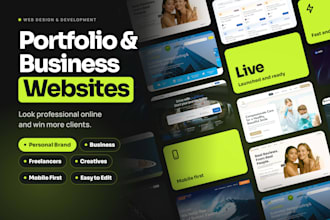 create personal portfolio website, business website