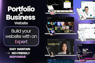 create personal portfolio website, business website
