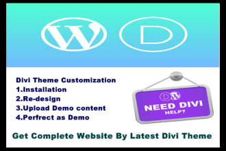 design latest wordpress website with divi theme