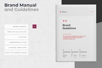 design a full brand visual guideline