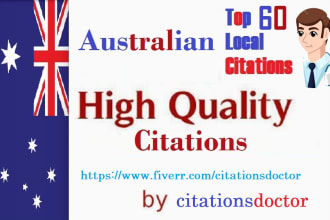 do top 60 australian local listing citations
