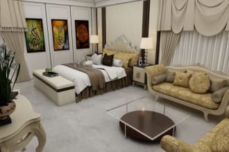 virtual staging, virtual renovation, 3d render, vray, corona