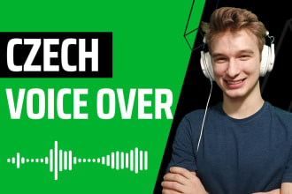 record a professional grade czech voiceover