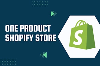 create one product shopify store, dropshipping store