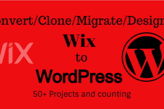 convert clone migrate wix website to wordpress