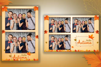 design awesome creative photo booth template