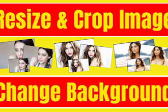 edit image resize, crop, change background to white or transparent