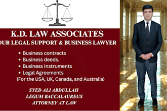 do business contract, deed, legal agreement for USA, UK, canada, and australia