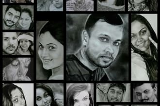 do pencil drawings or portrait for you