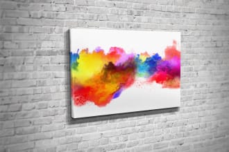 design a canvas wall art mockup