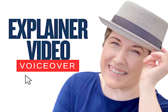 do voice over for explainer video, animated whiteboard, corporate training