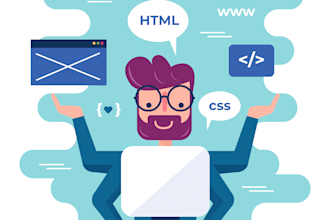 be your front end developer and designer