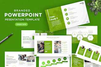 design branded powerpoint presentation and google slides
