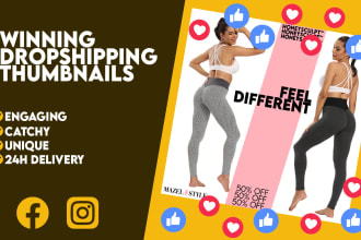 create facebook ads thumbnails for dropshipping products