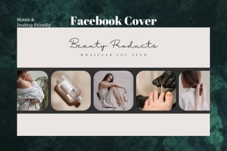 design facebook social media banner cover page or header photo, image