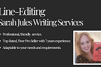 line edit your manuscript