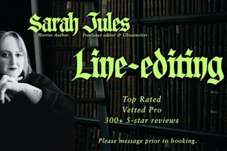 line edit your manuscript