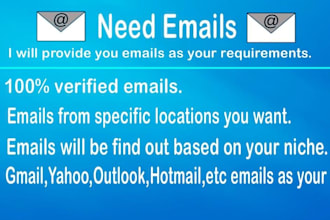 provide niche targeted email list for email marketing