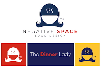 modern, minimalist, and negative space logo for a business