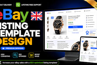 design a responsive, SEO optimized ebay listing template 2026