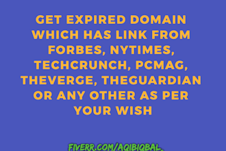 find an expired domain with dofollow backlink from dr 90