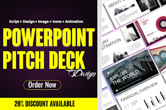 create stunning, modern powerpoint deck quickly for business pitch presentations