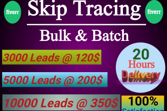 do real estate skip tracing in bulk at low price