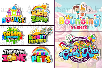 do kids,baby,bounce house,children,day care,kids candy logo
