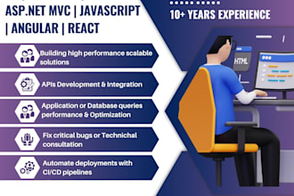 develop an asp net mvc, dot net core or blazor webapp