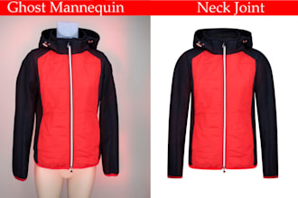 provide image neck joint or ghost mannequin service