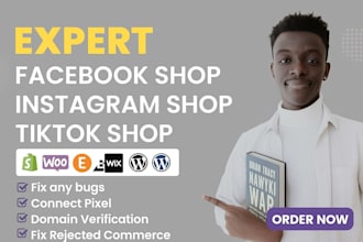 set up a facebook and instagram shop store and add product listing for ecommerce