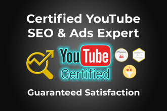 do expert youtube promotion and video SEO