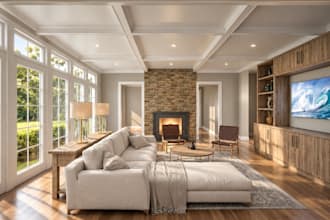 create a custom interior design and kids playroom 3d render