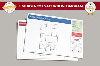 make fire evacuation plan,map