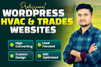create hvac website, handyman, electrician, roofing and construction website