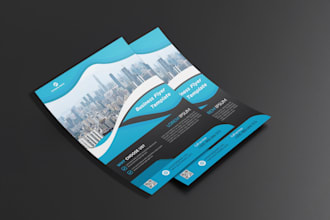 create flyer design or business flyer