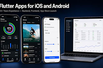 develop cross platform flutter app for ios and android