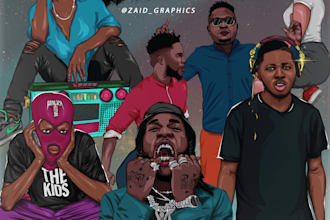 create a high quality and attractive music artwork