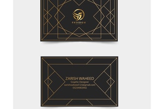 design modern business card and letterhead