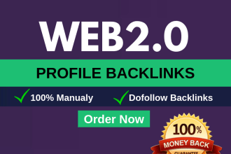 create over 500 plus web 2 0 profile backlinks manually
